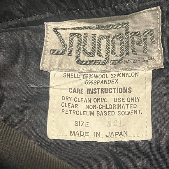 ##7672. Vintage Snuggler Ski Pants Black Womens Wool/Nylon/Spandex Blend. 32L - Picture 12 of 16